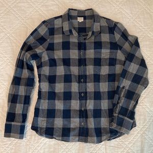J. Crew The Perfect Shirt Plaid Flannel Size Medium